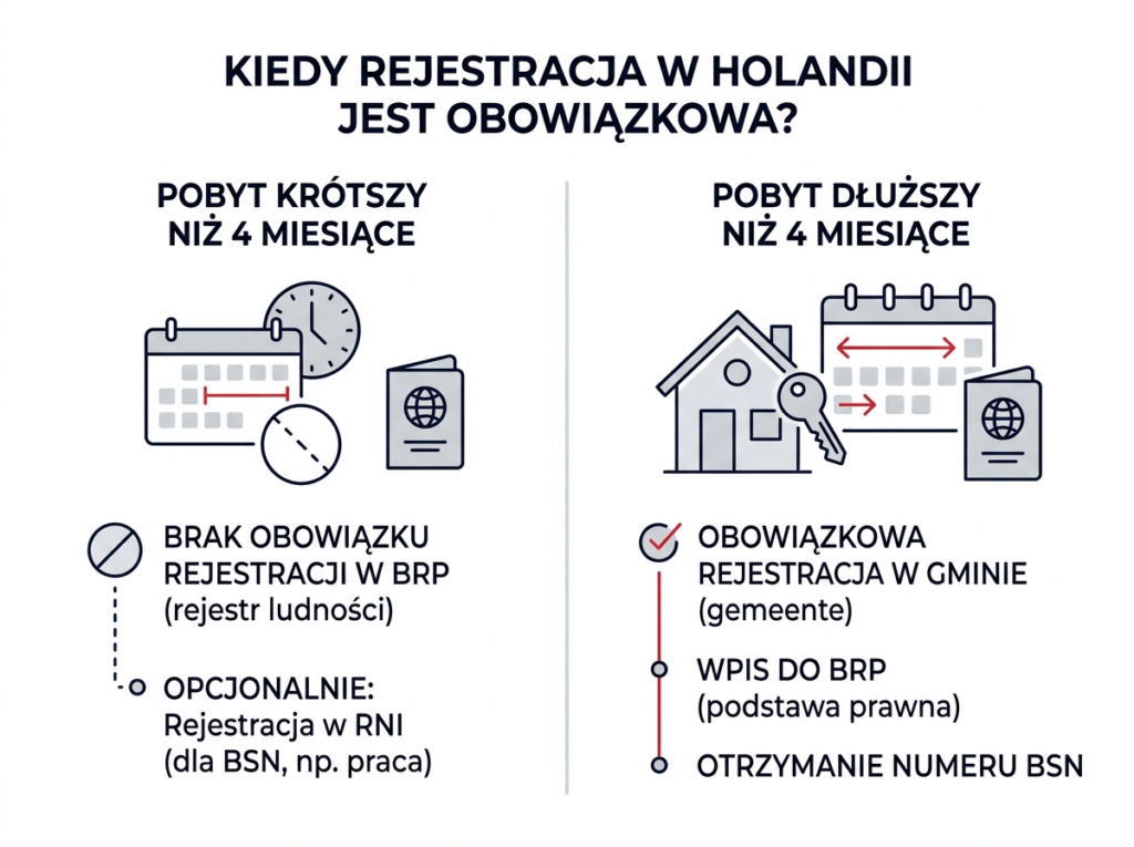 czy meldunek w Holandii jest obowiązkowy